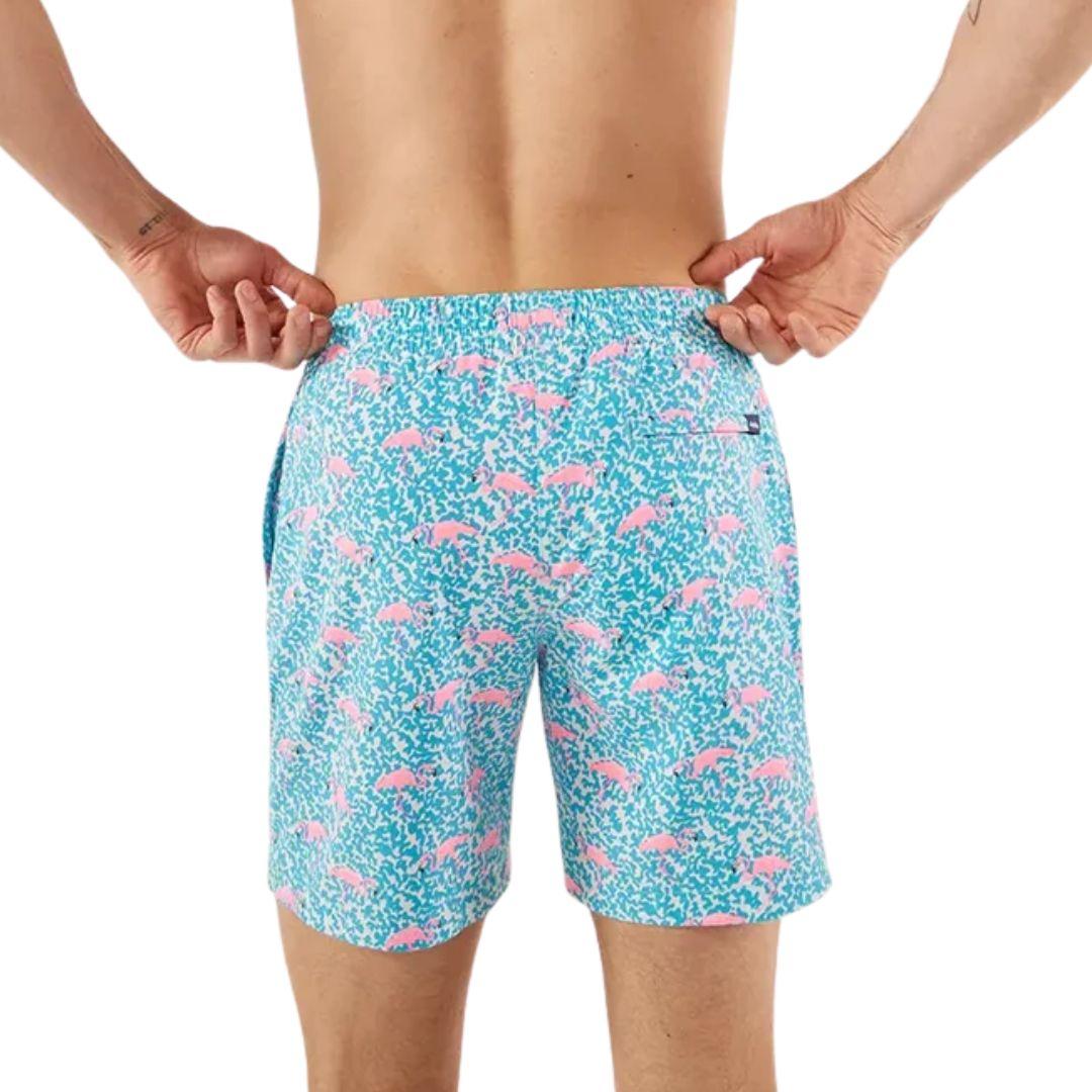 Chubbies The Domingos Are For Flamingos 7.0 Stretch Swim Trunks